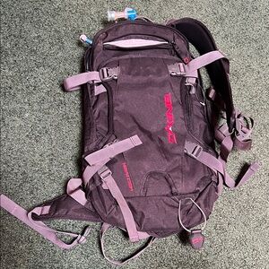Dakine Black Backpack with camel pack
